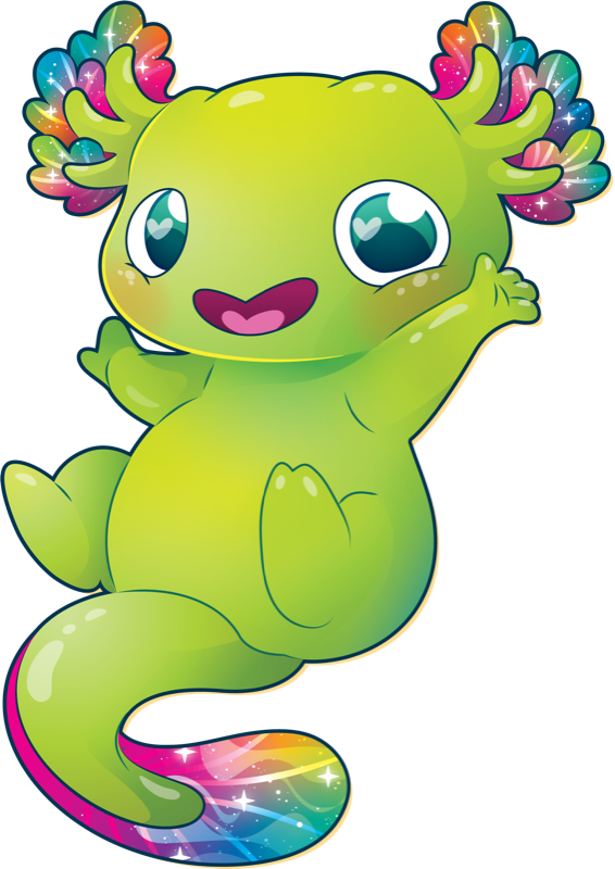 Gill-berto, el axolote del Axo-Squad